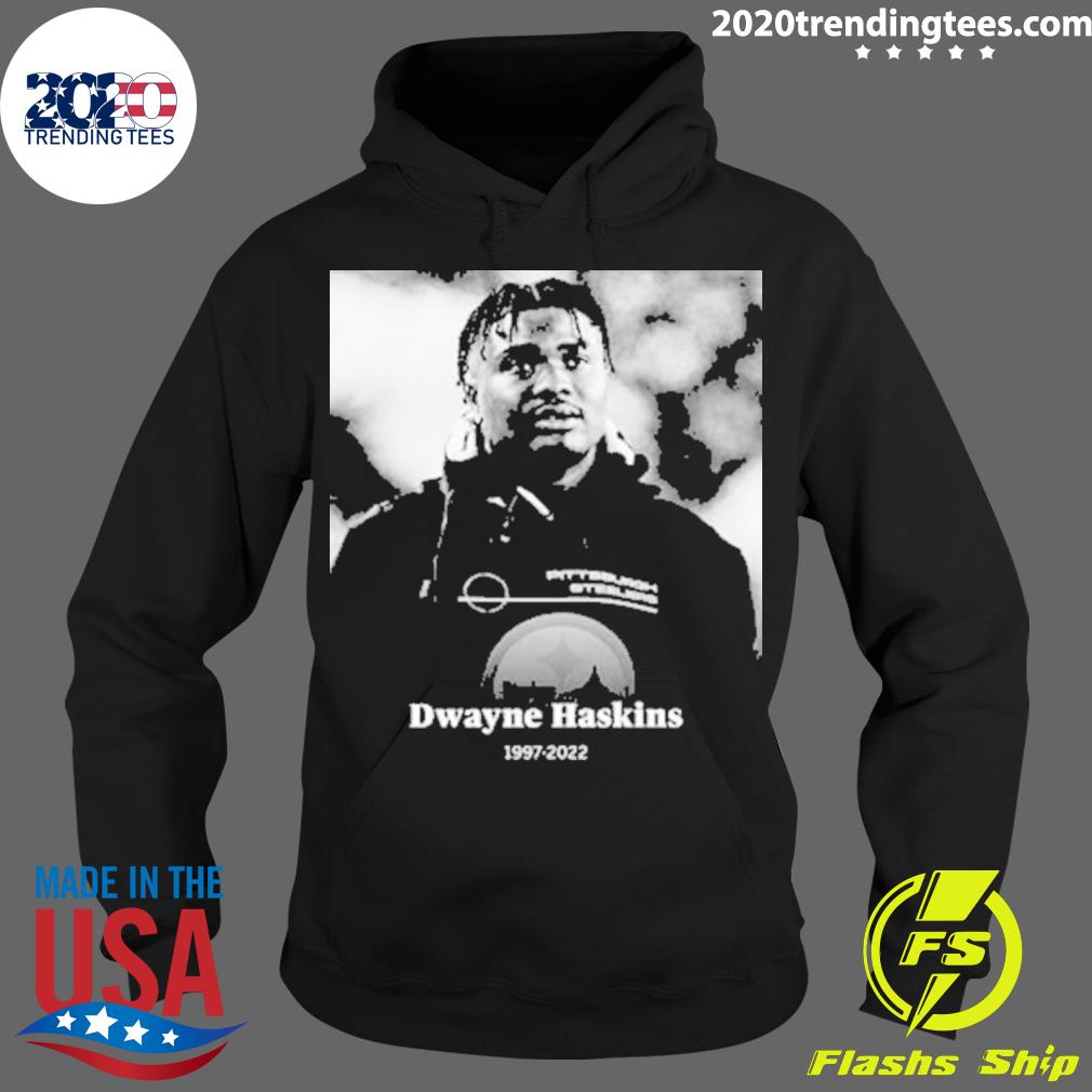 Official rip Dwayne Haskins 1997-2022 Pittsburgh - Adult & Kids T-Shirts, Sweatshirts & Hoodies apparel design preview 2