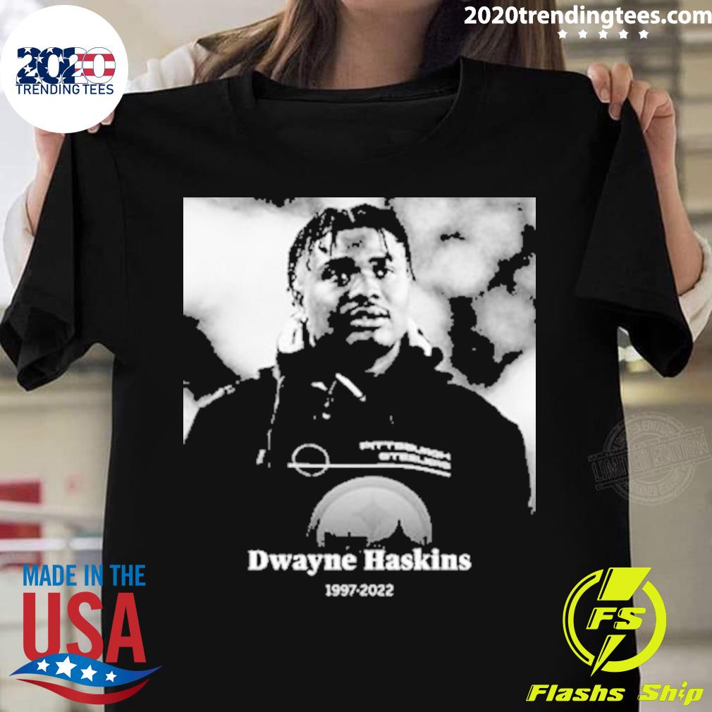 Official rip Dwayne Haskins 1997-2022 Pittsburgh - Adult & Kids T-Shirts, Sweatshirts & Hoodies apparel design preview 1