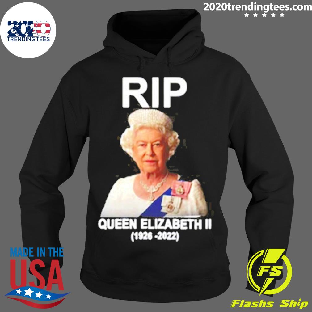 Official rIP Queen Elizabeth II Yas - Adult & Kids T-Shirts, Sweatshirts & Hoodies apparel design preview 2