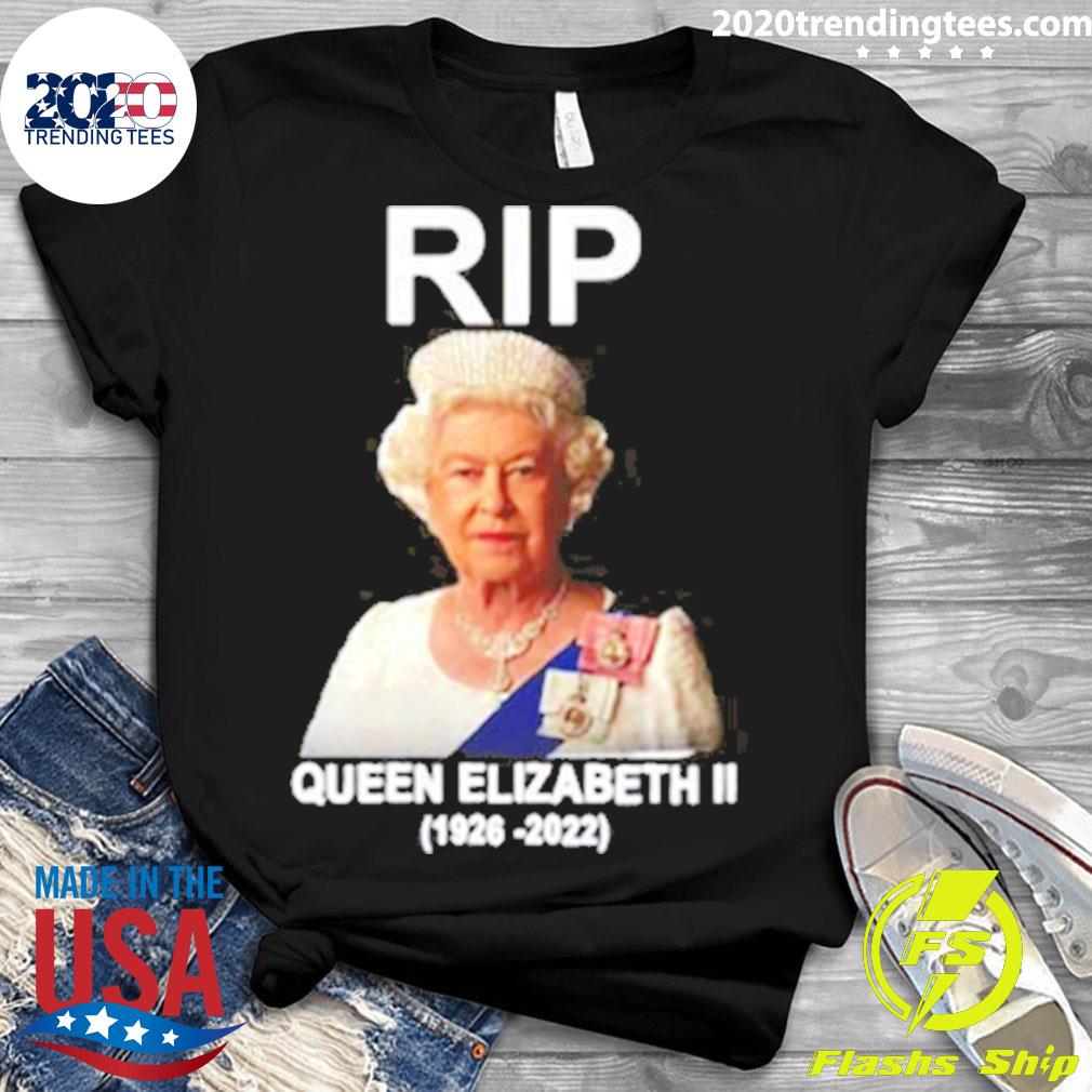 Official rIP Queen Elizabeth II Yas - Adult & Kids T-Shirts, Sweatshirts & Hoodies apparel design preview 3
