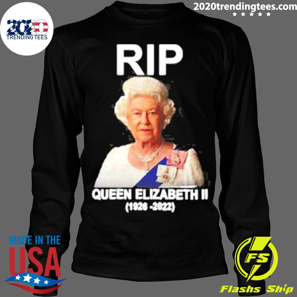 Official rIP Queen Elizabeth II Yas - Adult & Kids T-Shirts, Sweatshirts & Hoodies apparel design preview 4