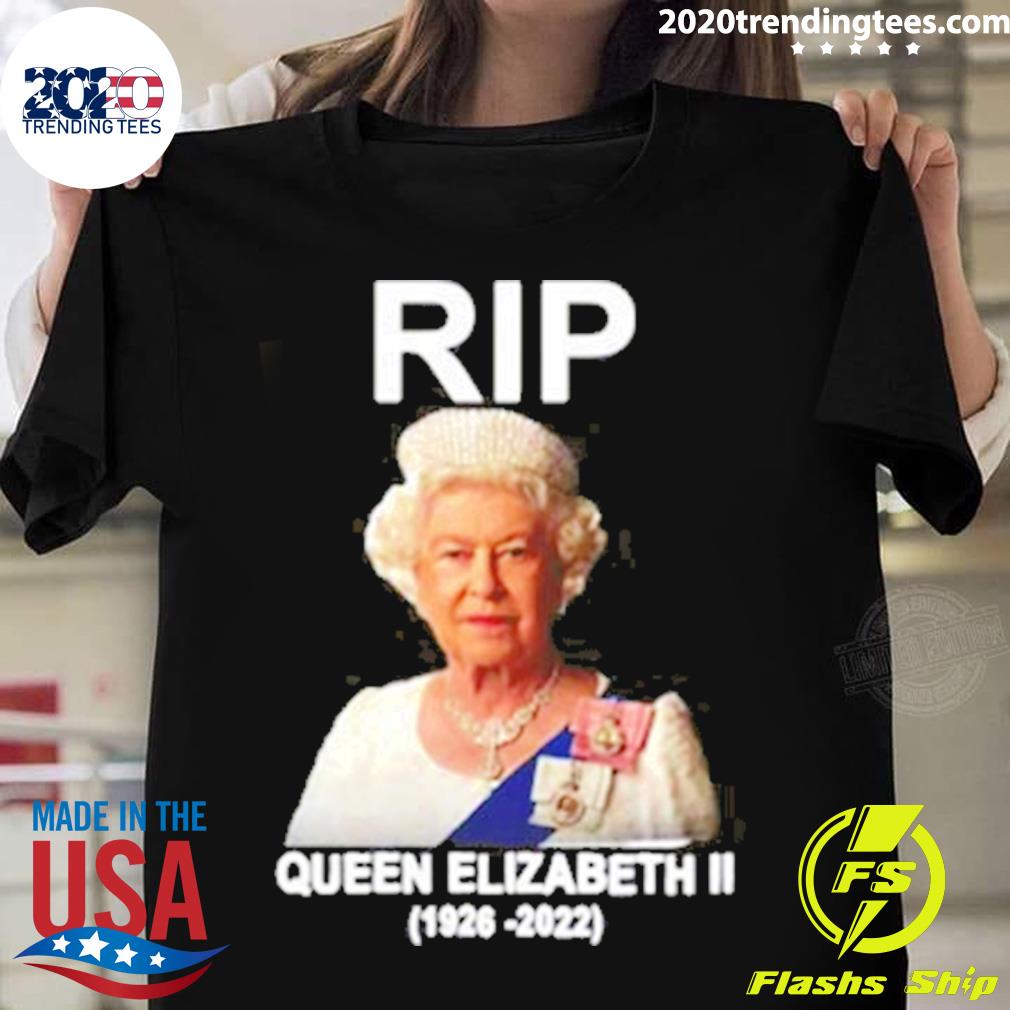 Official rIP Queen Elizabeth II Yas - Adult & Kids T-Shirts, Sweatshirts & Hoodies apparel design preview 1
