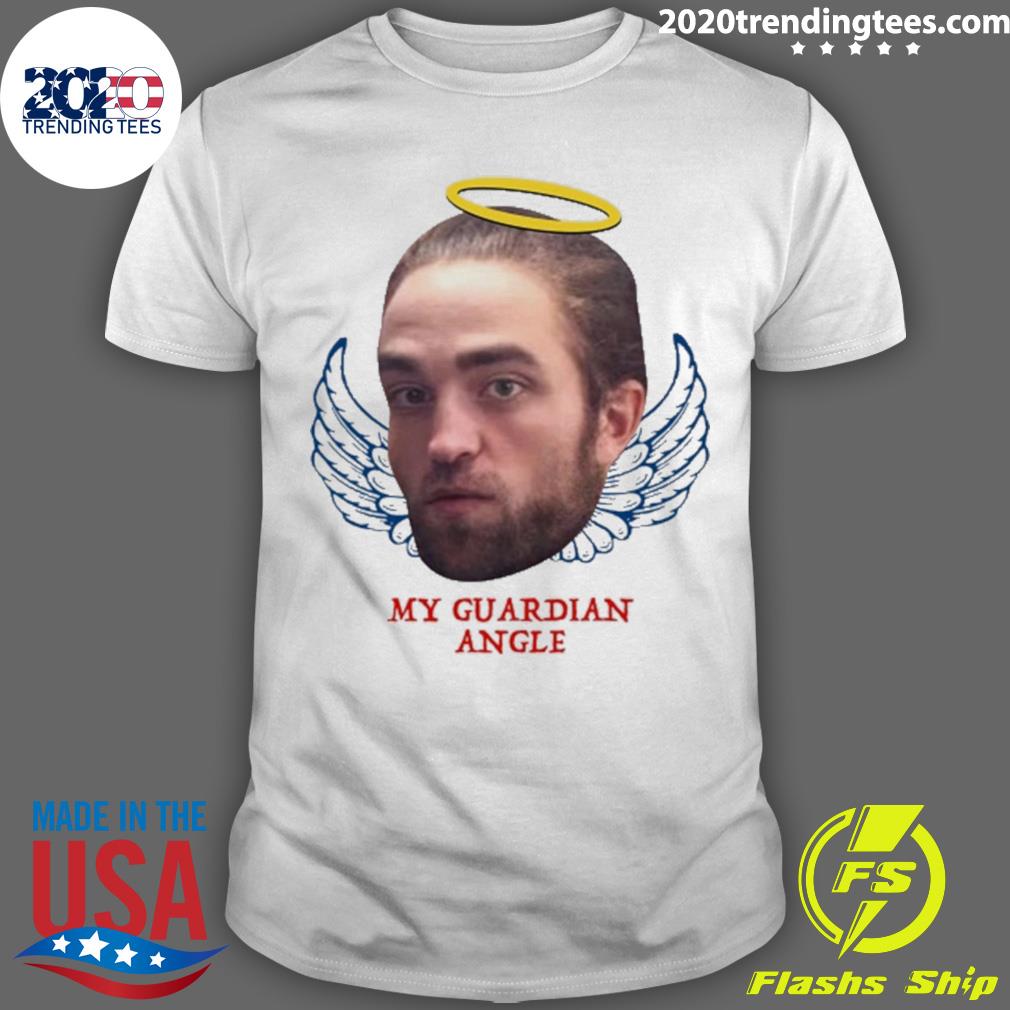 Official robert Pattinson Is My Guardian Angel - Adult & Kids T-Shirts, Sweatshirts & Hoodies apparel design preview 1