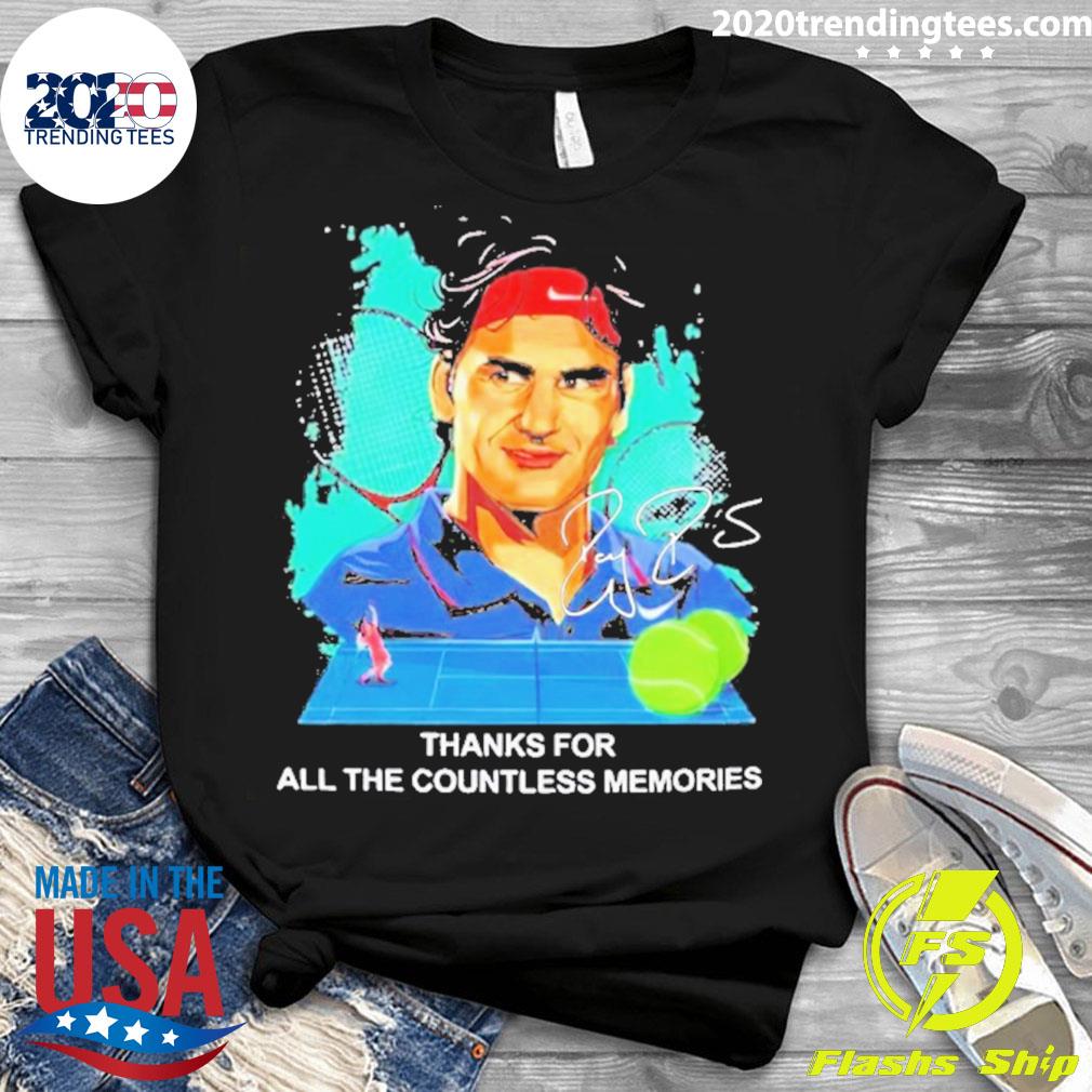 Official Roger Federer Thank You For The Countless - Adult & Kids T-Shirts, Sweatshirts & Hoodies apparel design preview 3