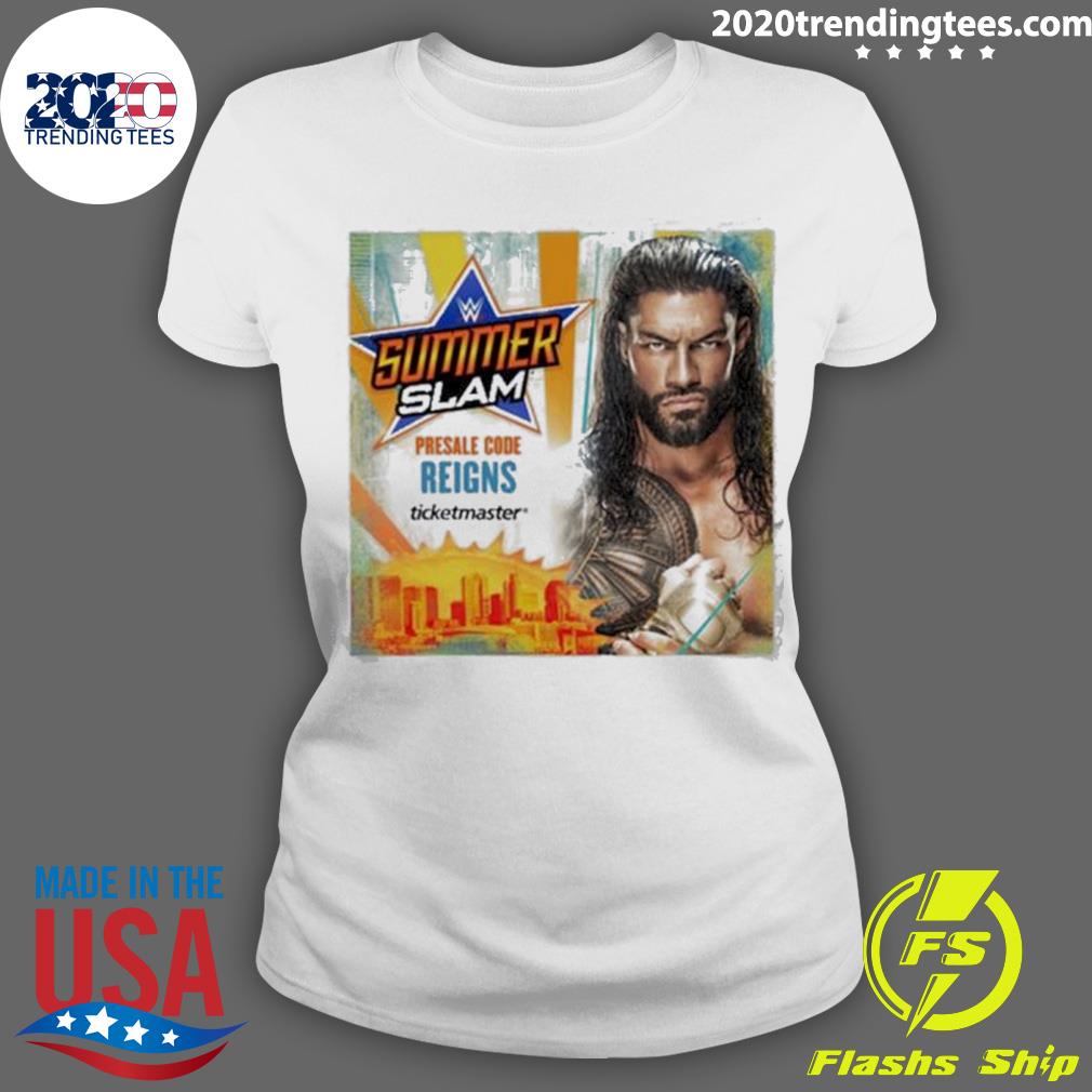 Official roman Reigns Summerslam 2022 Wwe - Adult & Kids T-Shirts, Sweatshirts & Hoodies apparel design preview 3