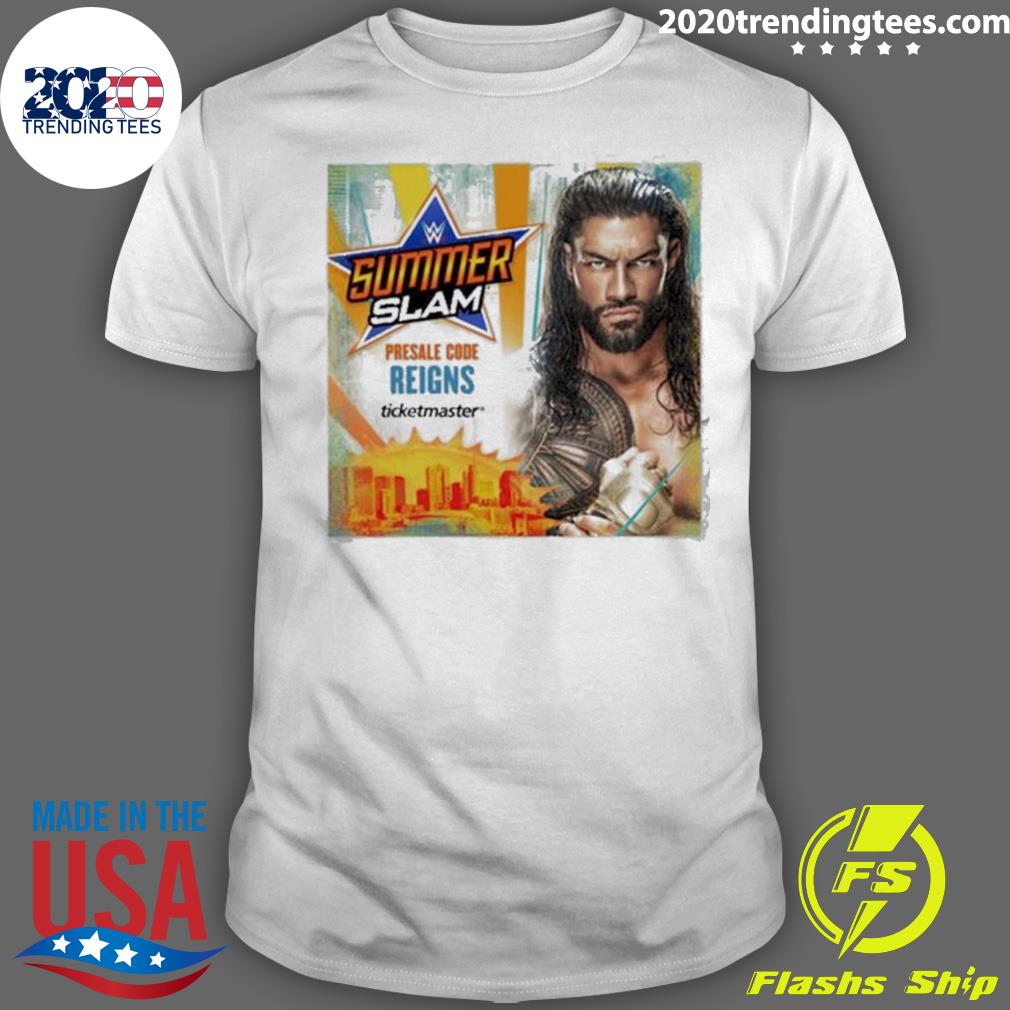 Official roman Reigns Summerslam 2022 Wwe - Adult & Kids T-Shirts, Sweatshirts & Hoodies apparel design preview 1