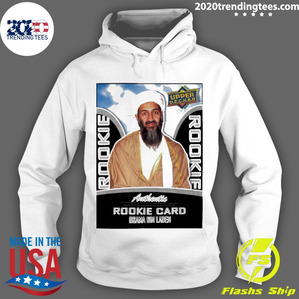 Official rookie Card Osama Bin Laden - Adult & Kids T-Shirts, Sweatshirts & Hoodies apparel design preview 2
