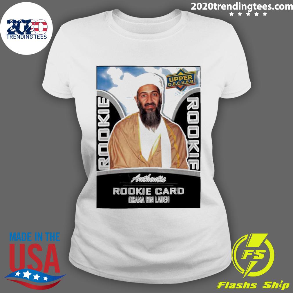 Official rookie Card Osama Bin Laden - Adult & Kids T-Shirts, Sweatshirts & Hoodies apparel design preview 3