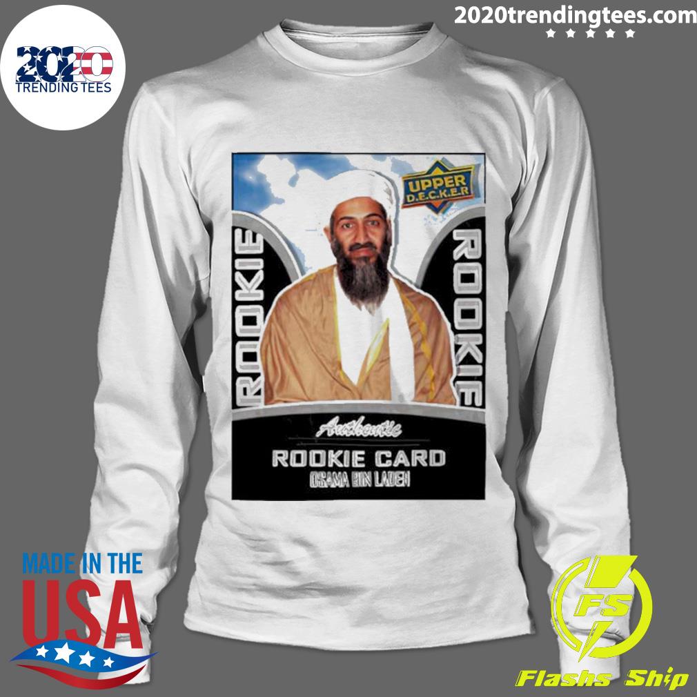 Official rookie Card Osama Bin Laden - Adult & Kids T-Shirts, Sweatshirts & Hoodies apparel design preview 4