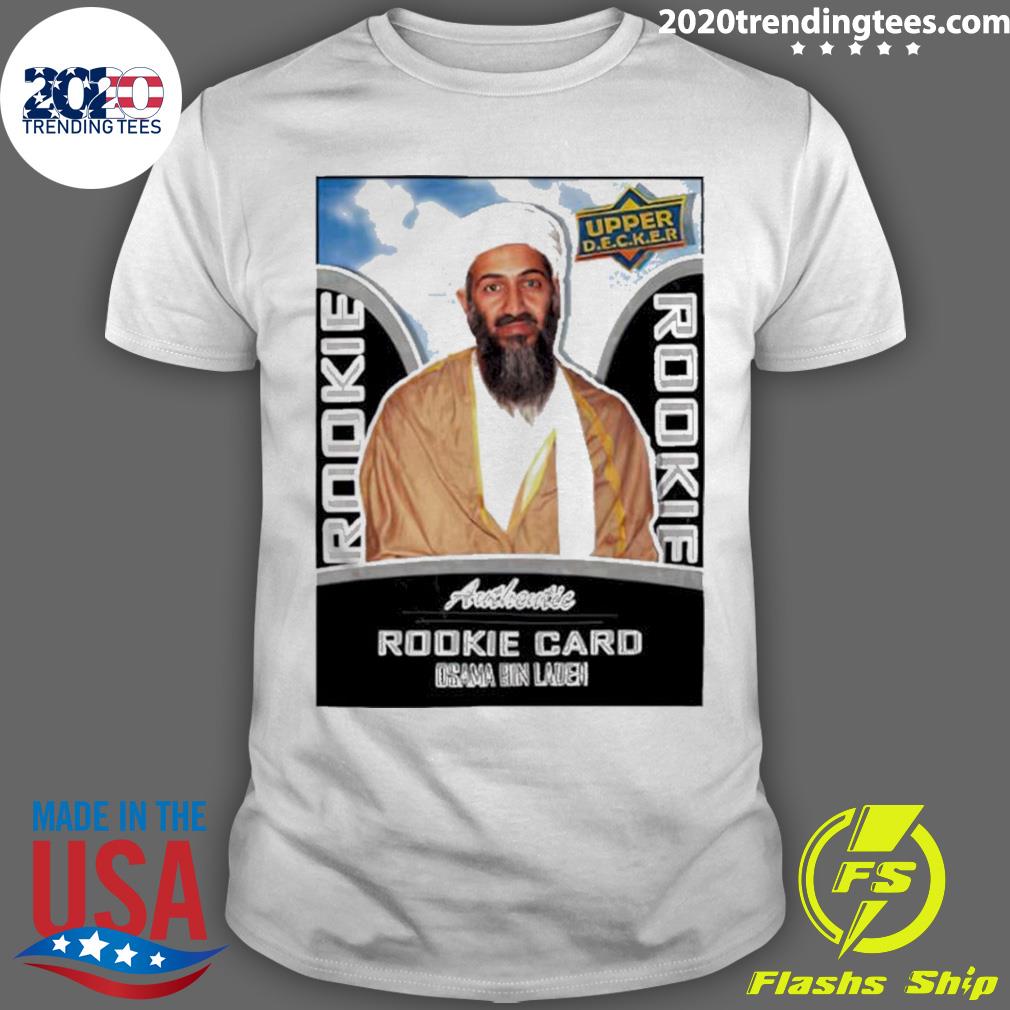 Official rookie Card Osama Bin Laden - Adult & Kids T-Shirts, Sweatshirts & Hoodies apparel design preview 1