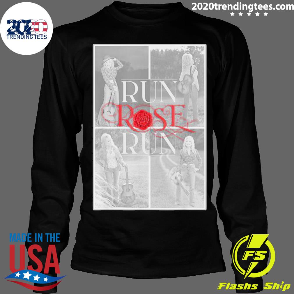 Official run Rose Black and White Dolly Parton - Adult & Kids T-Shirts, Sweatshirts & Hoodies apparel design preview 4