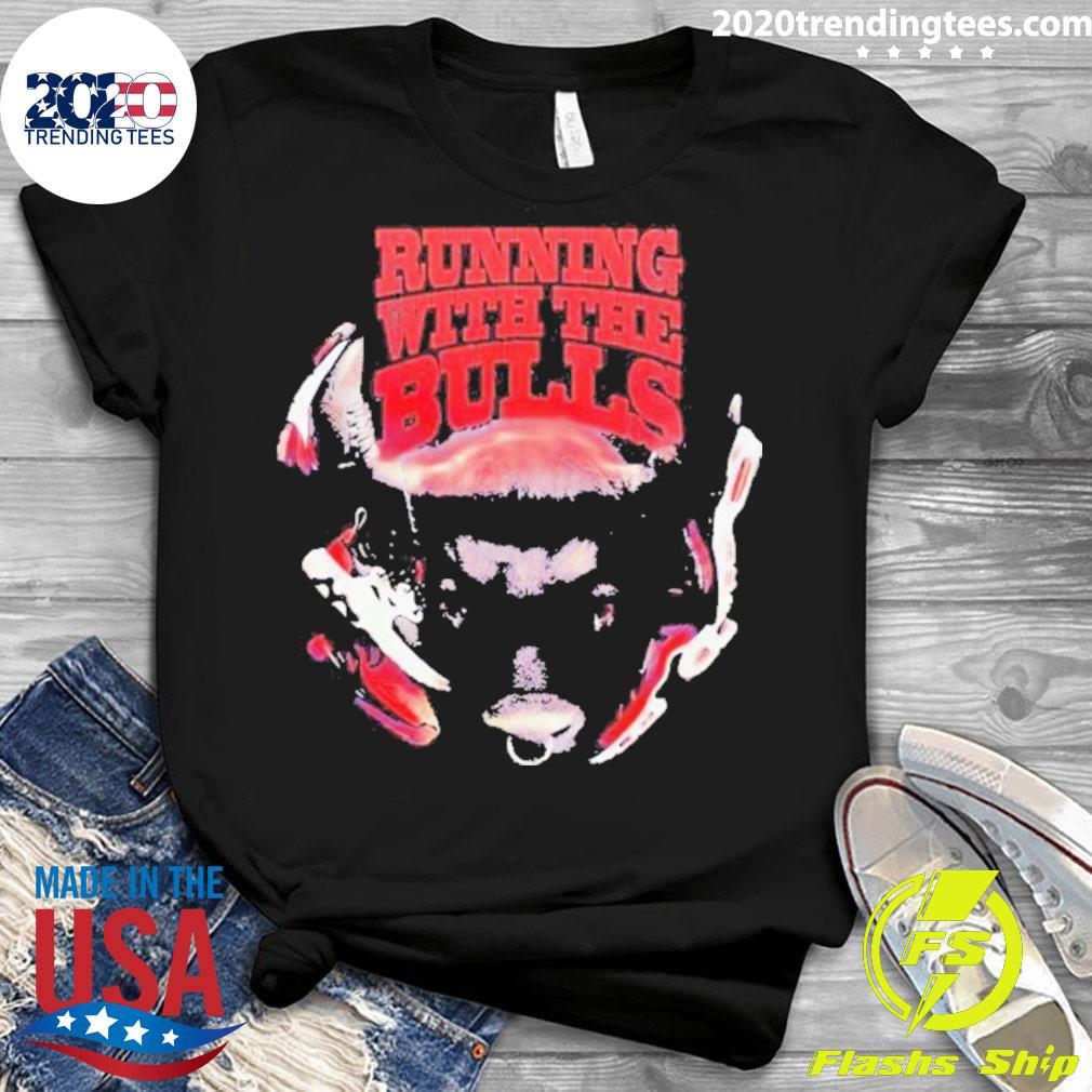 Official running With The Bulls - Adult & Kids T-Shirts, Sweatshirts & Hoodies apparel design preview 3