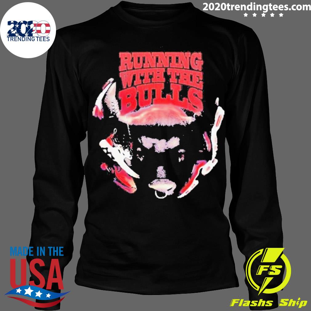Official running With The Bulls - Adult & Kids T-Shirts, Sweatshirts & Hoodies apparel design preview 4
