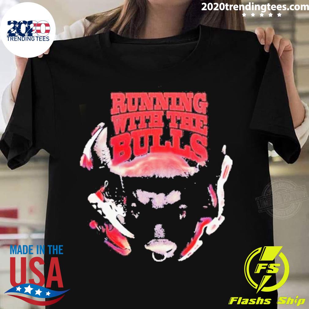 Official running With The Bulls - Adult & Kids T-Shirts, Sweatshirts & Hoodies apparel design preview 1