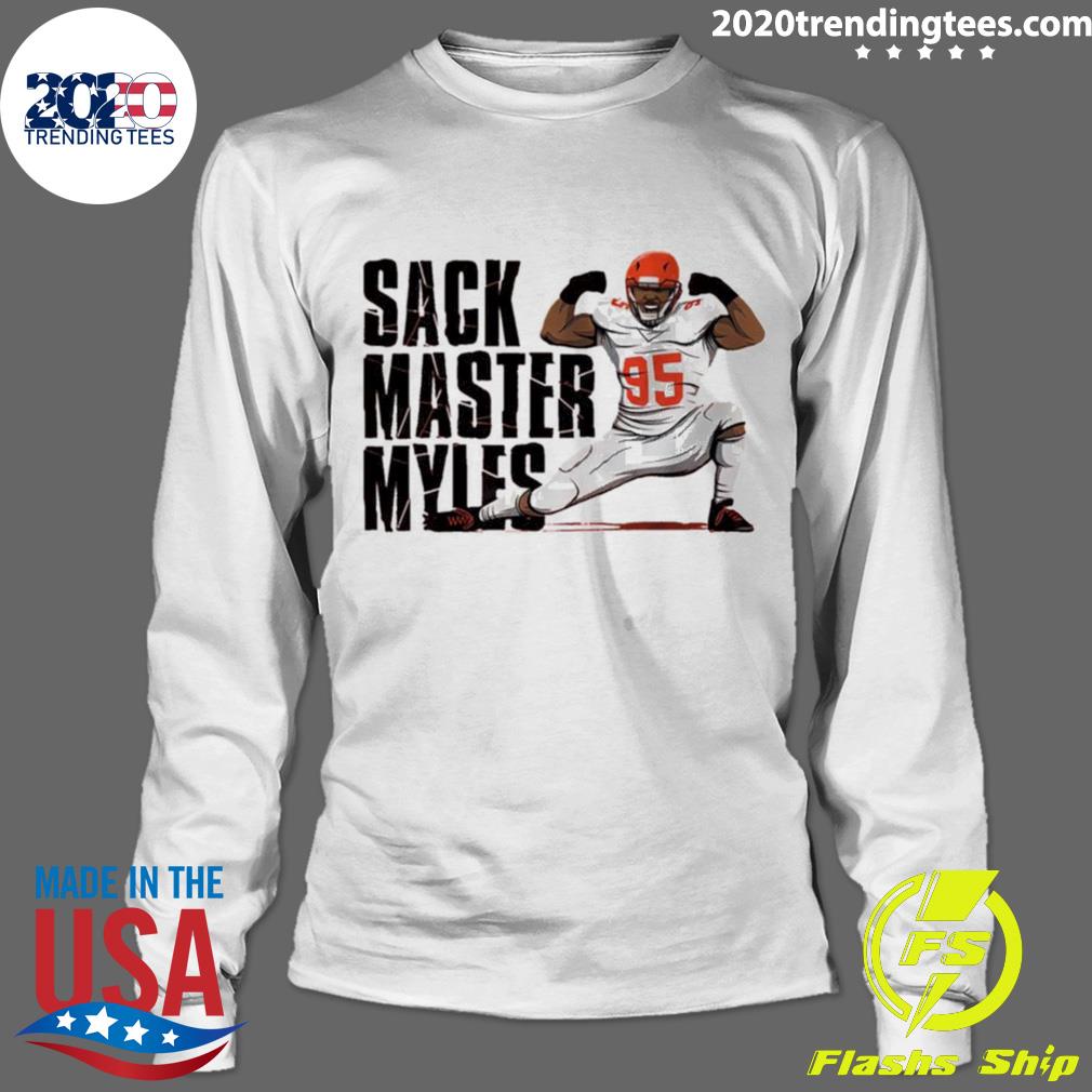 Official sack Master Myles Garrett - Adult & Kids T-Shirts, Sweatshirts & Hoodies apparel design preview 4