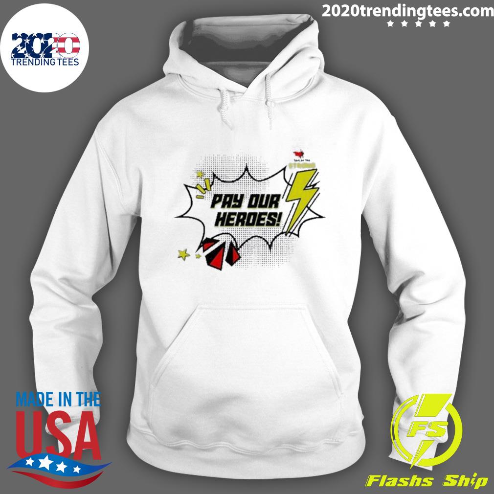 Official sag-Aftra Strong Pay Our Heroes - Adult & Kids T-Shirts, Sweatshirts & Hoodies apparel design preview 2