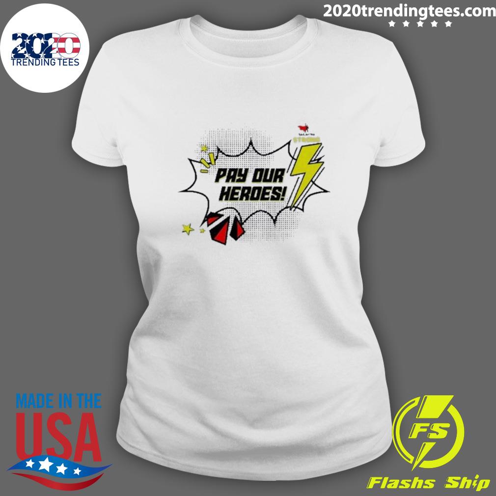 Official sag-Aftra Strong Pay Our Heroes - Adult & Kids T-Shirts, Sweatshirts & Hoodies apparel design preview 3