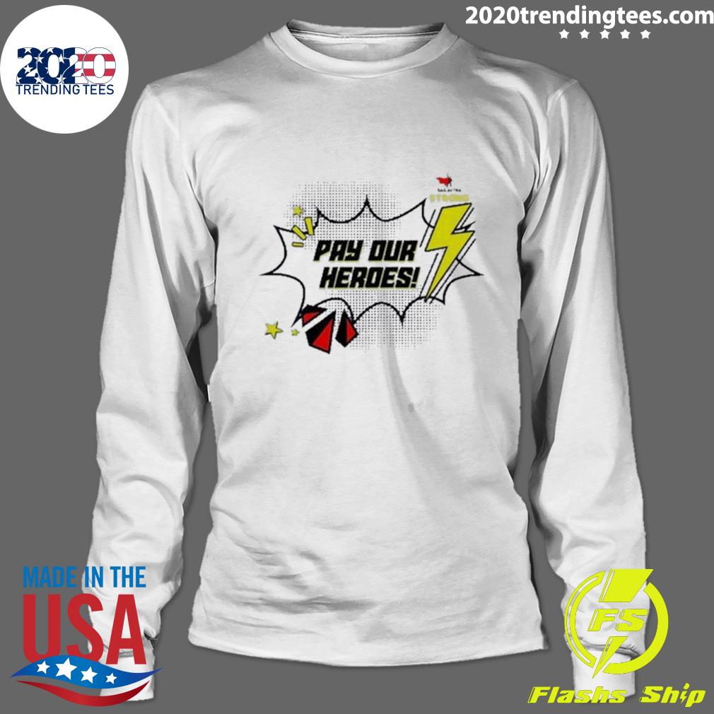 Official sag-Aftra Strong Pay Our Heroes - Adult & Kids T-Shirts, Sweatshirts & Hoodies apparel design preview 4