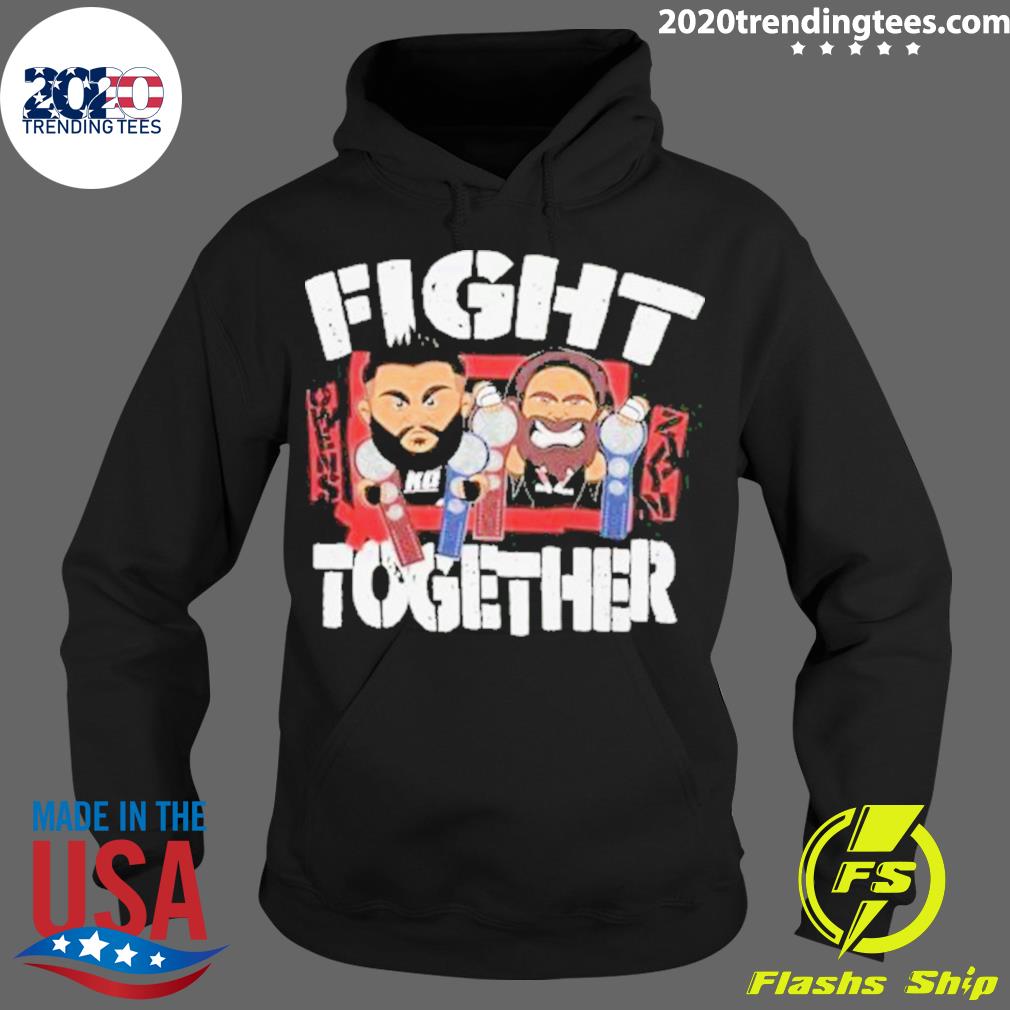 Official sami Zayn Vs Kevin Owens Fight Together 2023 - Adult & Kids T-Shirts, Sweatshirts & Hoodies apparel design preview 2