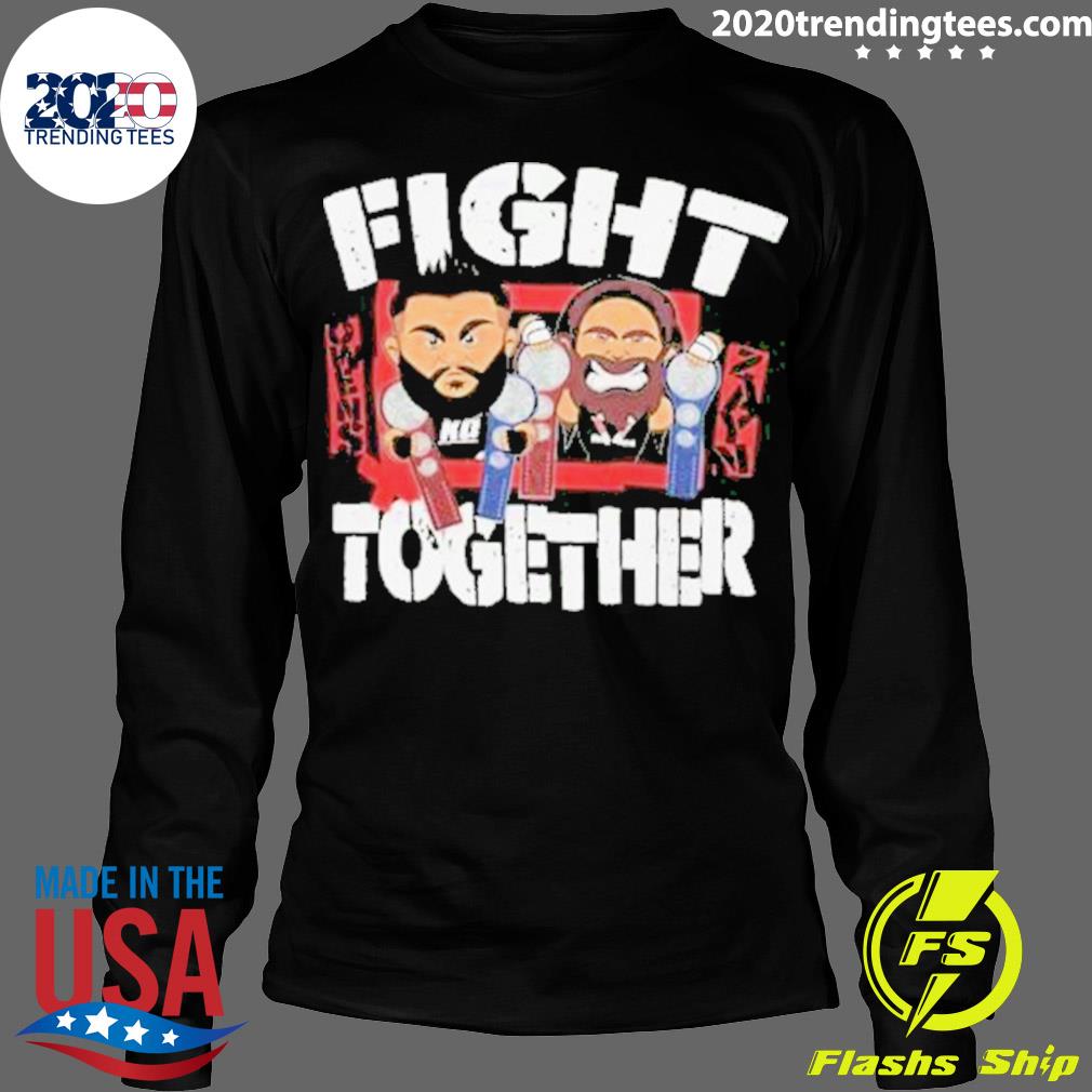 Official sami Zayn Vs Kevin Owens Fight Together 2023 - Adult & Kids T-Shirts, Sweatshirts & Hoodies apparel design preview 4