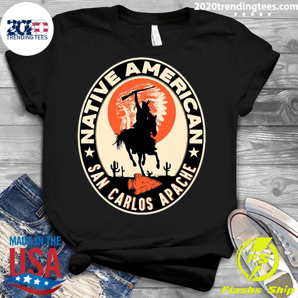 Official San Carlos Apache Strong Native American - Adult & Kids T-Shirts, Sweatshirts & Hoodies apparel design preview 3