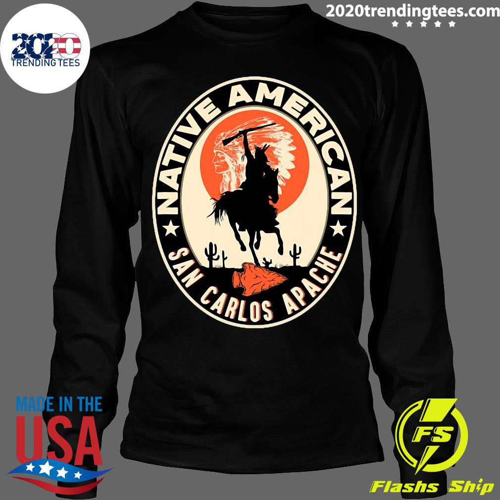 Official San Carlos Apache Strong Native American - Adult & Kids T-Shirts, Sweatshirts & Hoodies apparel design preview 4