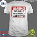 Official sandy Cheeks Warning Big Girls Are Highly - Adult & Kids T-Shirts, Sweatshirts & Hoodies apparel design preview 1