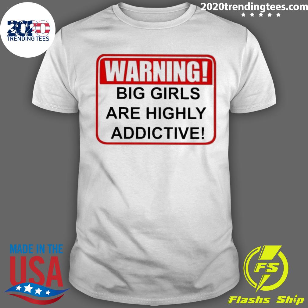 Official sandy Cheeks Warning Big Girls Are Highly - Adult & Kids T-Shirts, Sweatshirts & Hoodies apparel design preview 1