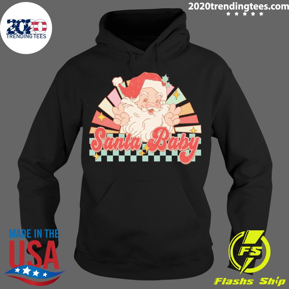 Official santa Baby Merry Christmas Retro - Adult & Kids T-Shirts, Sweatshirts & Hoodies apparel design preview 2