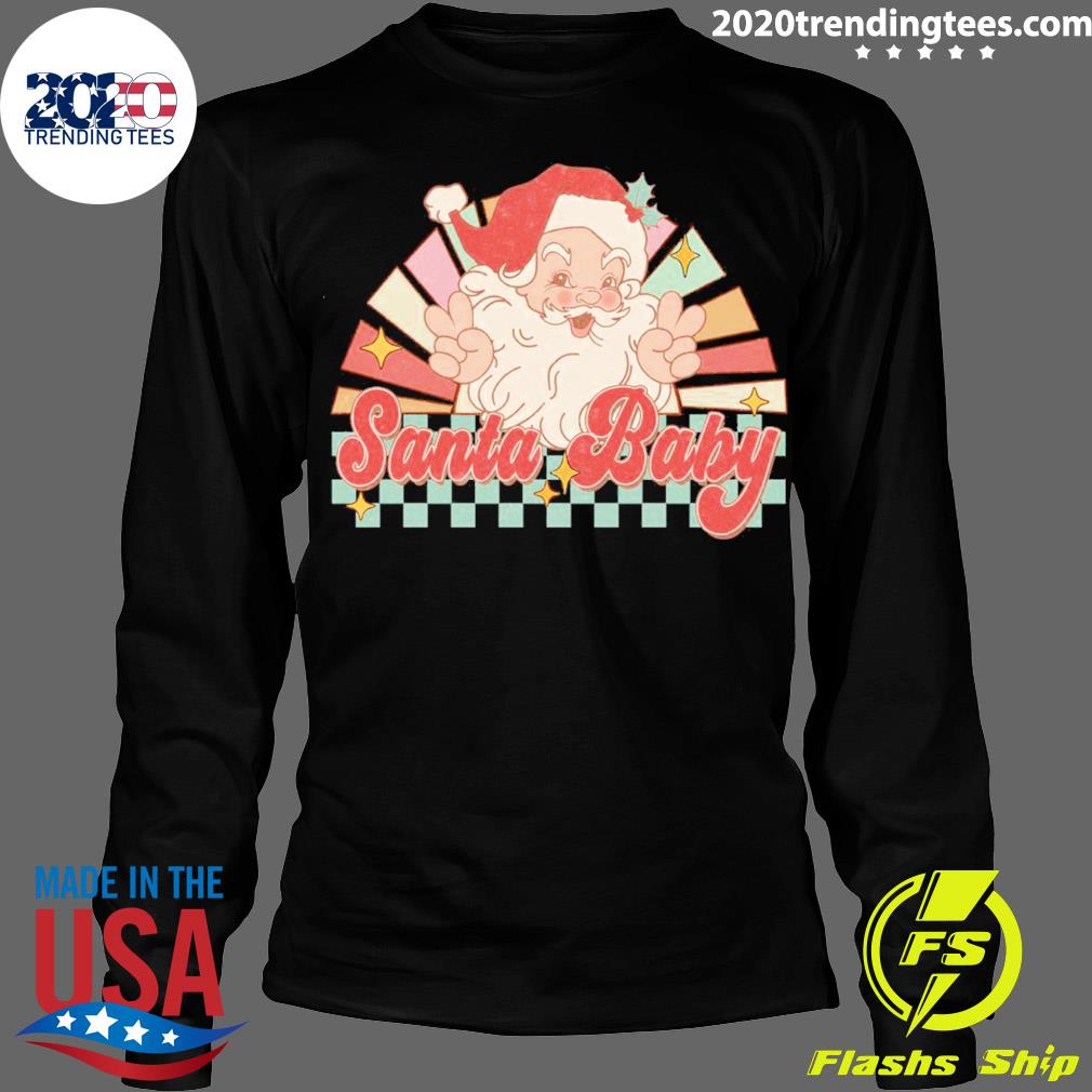 Official santa Baby Merry Christmas Retro - Adult & Kids T-Shirts, Sweatshirts & Hoodies apparel design preview 4