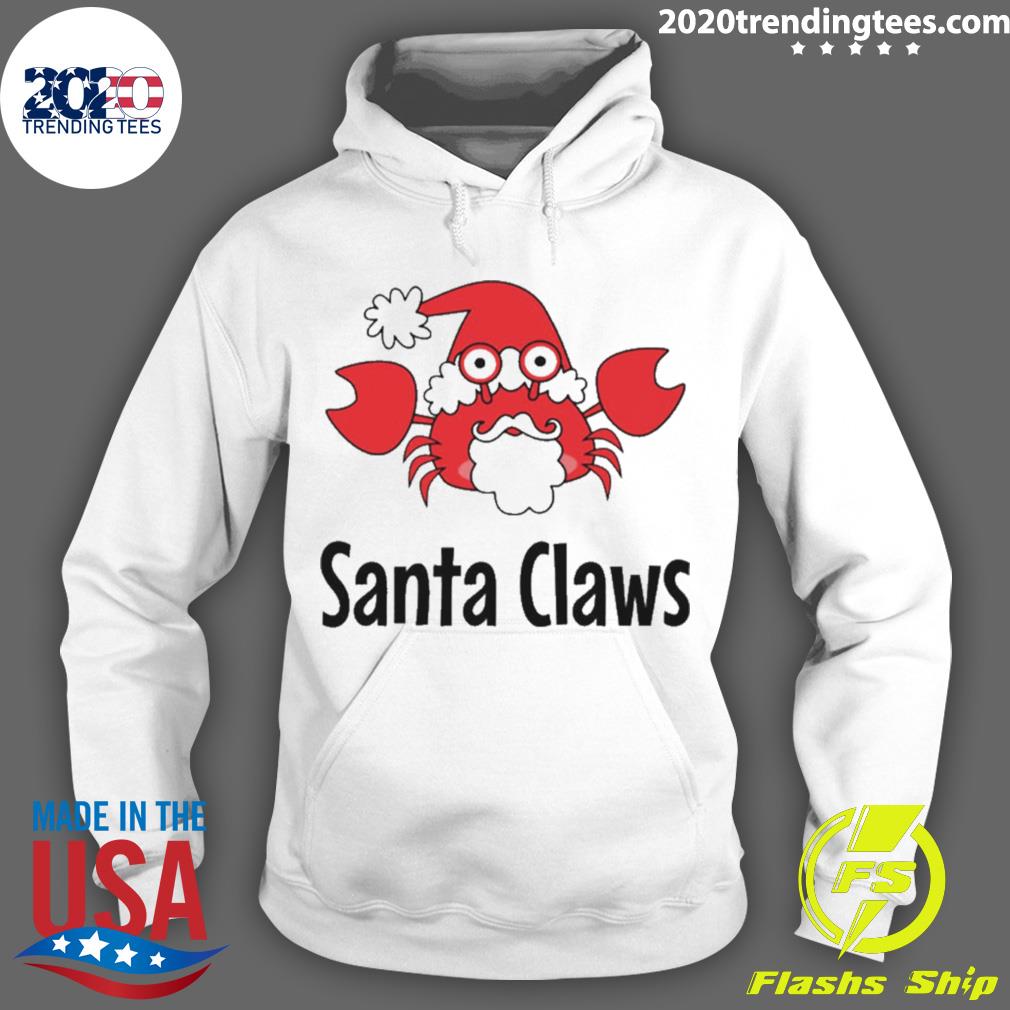 Official santa Claws Crab - Adult & Kids T-Shirts, Sweatshirts & Hoodies apparel design preview 2