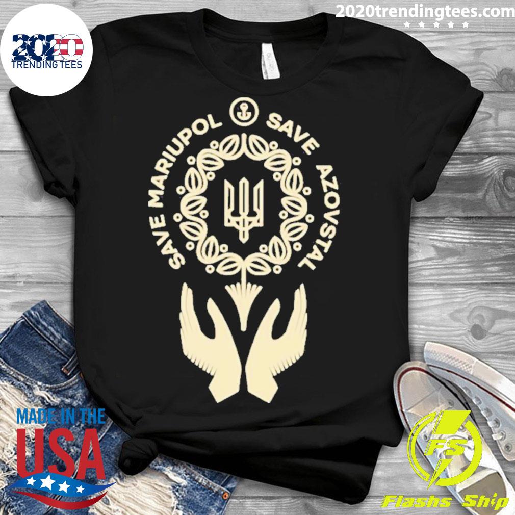 Official save Mariupol Azovstal - Adult & Kids T-Shirts, Sweatshirts & Hoodies apparel design preview 3