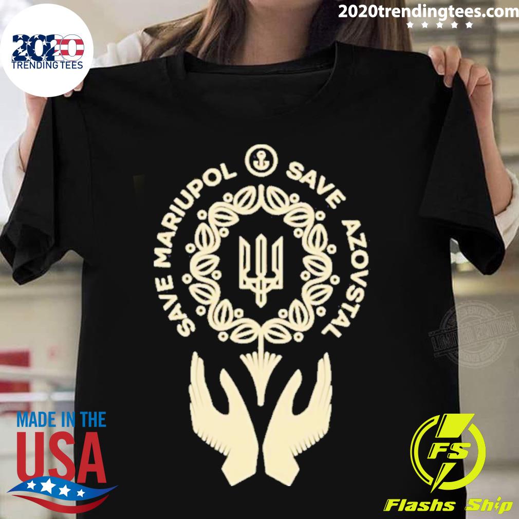 Official save Mariupol Azovstal - Adult & Kids T-Shirts, Sweatshirts & Hoodies apparel design preview 1