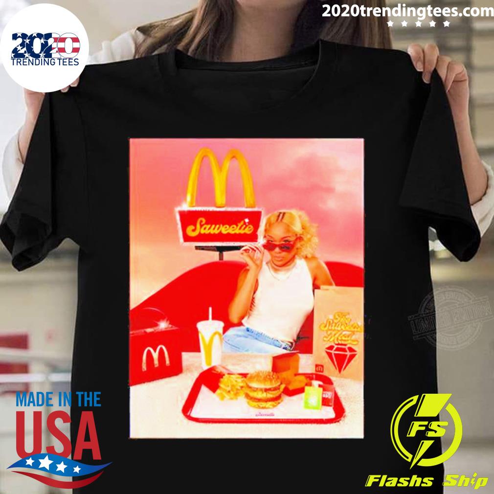 Official saweetie Mcdonalds - Adult & Kids T-Shirts, Sweatshirts & Hoodies apparel design preview 1