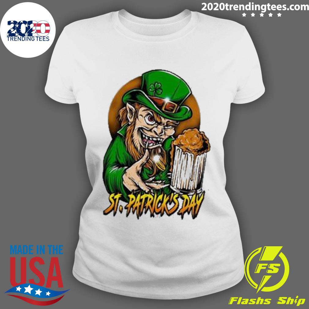 Official scary Leprechaun Horror Mens St Patricks Day - Adult & Kids T-Shirts, Sweatshirts & Hoodies apparel design preview 3