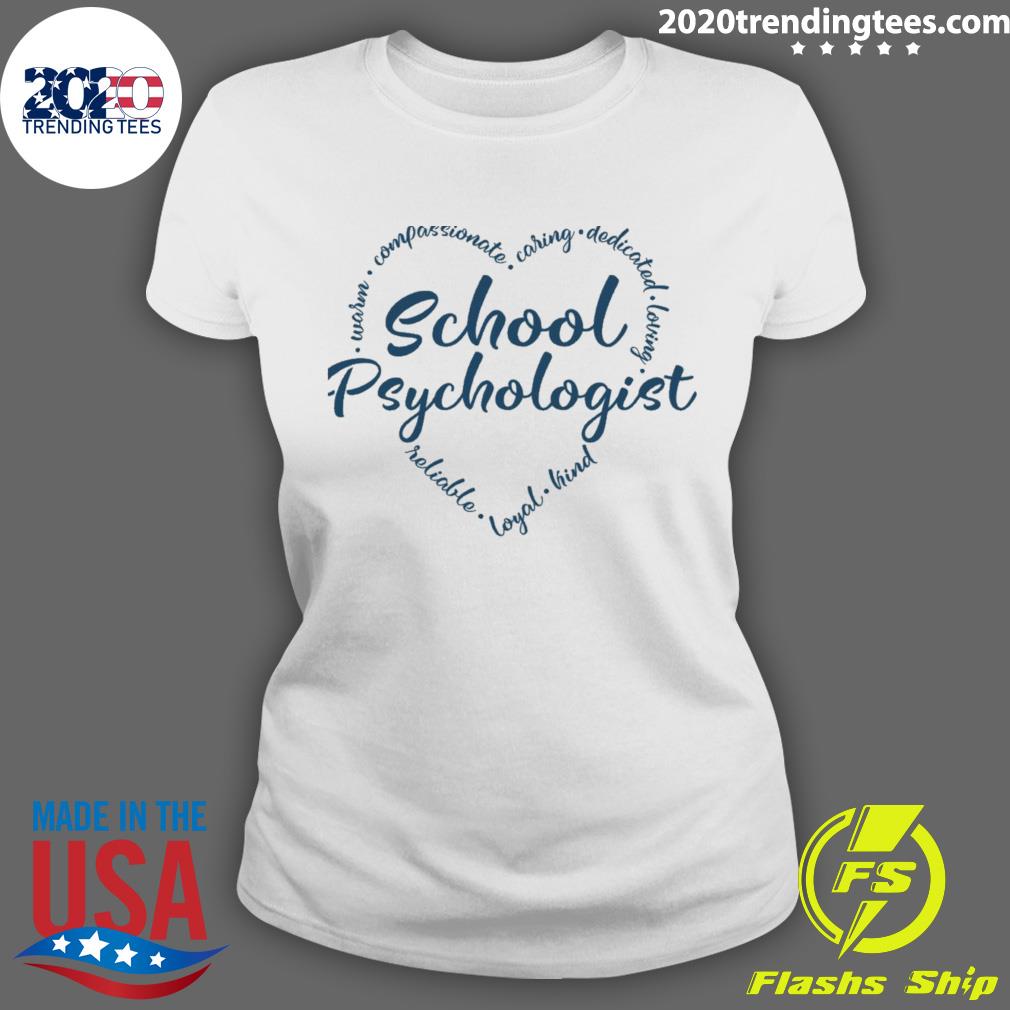 Official school Psychologist Heart - Adult & Kids T-Shirts, Sweatshirts & Hoodies apparel design preview 3