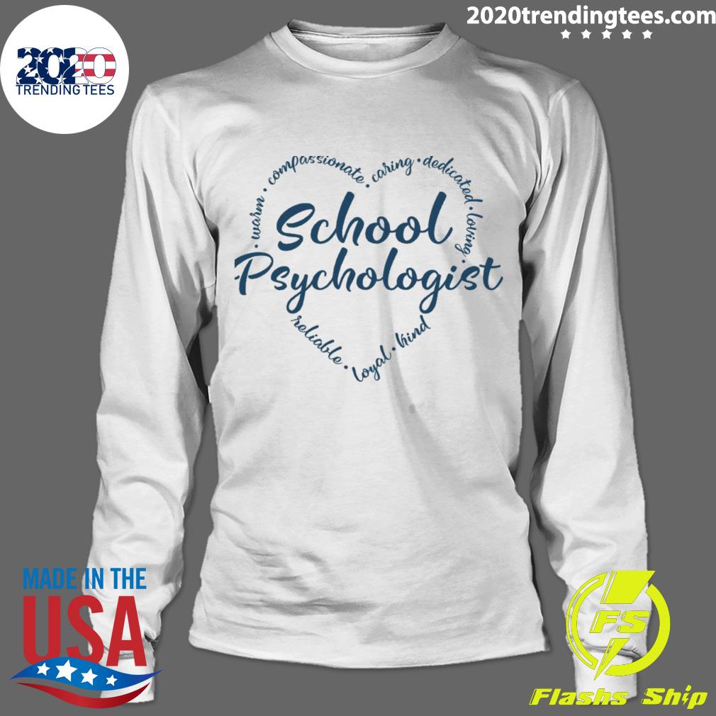 Official school Psychologist Heart - Adult & Kids T-Shirts, Sweatshirts & Hoodies apparel design preview 4