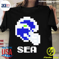 Official seahawks Helmet Pixel - Adult & Kids T-Shirts, Sweatshirts & Hoodies apparel design preview 1