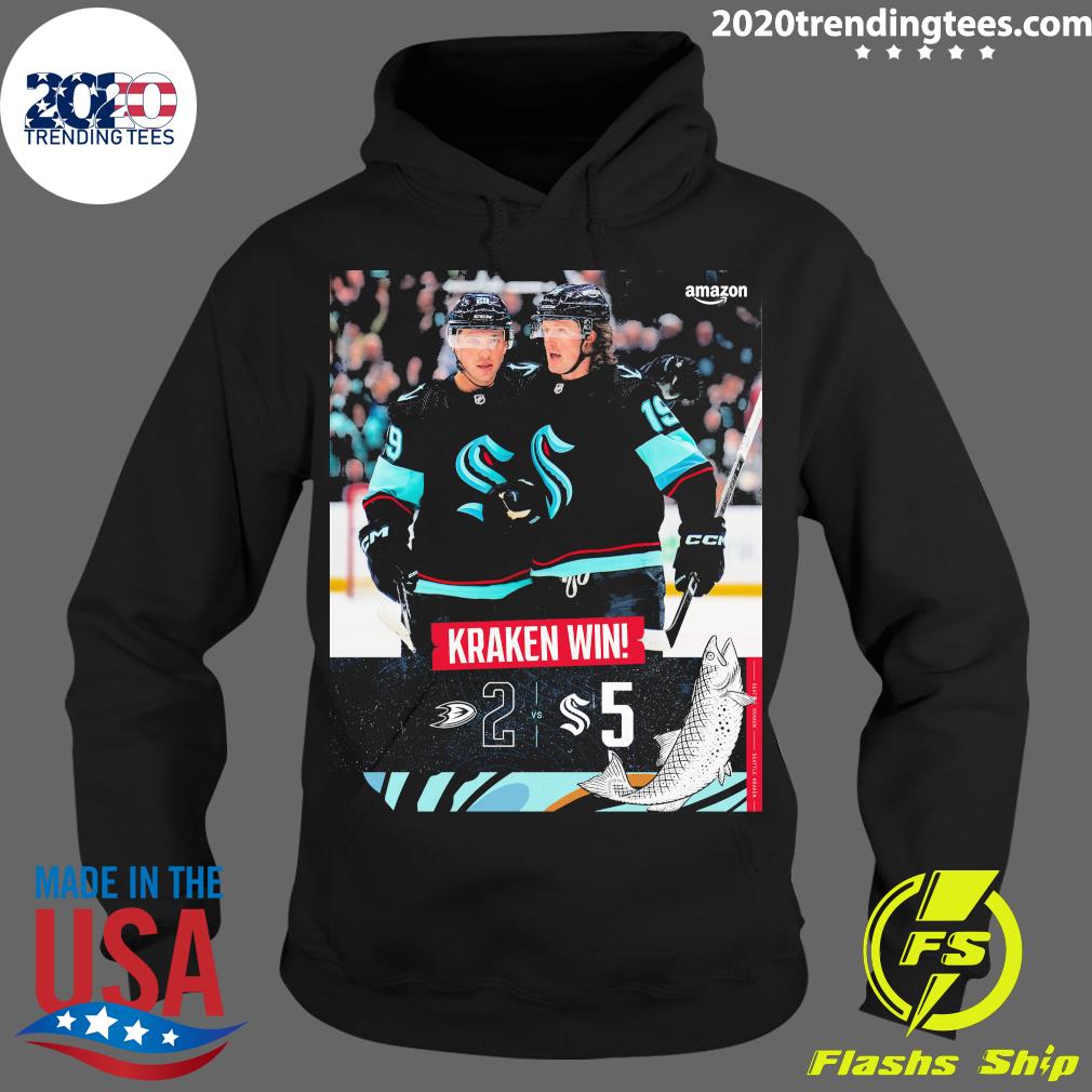 Official seattle Kraken Win - Adult & Kids T-Shirts, Sweatshirts & Hoodies apparel design preview 2