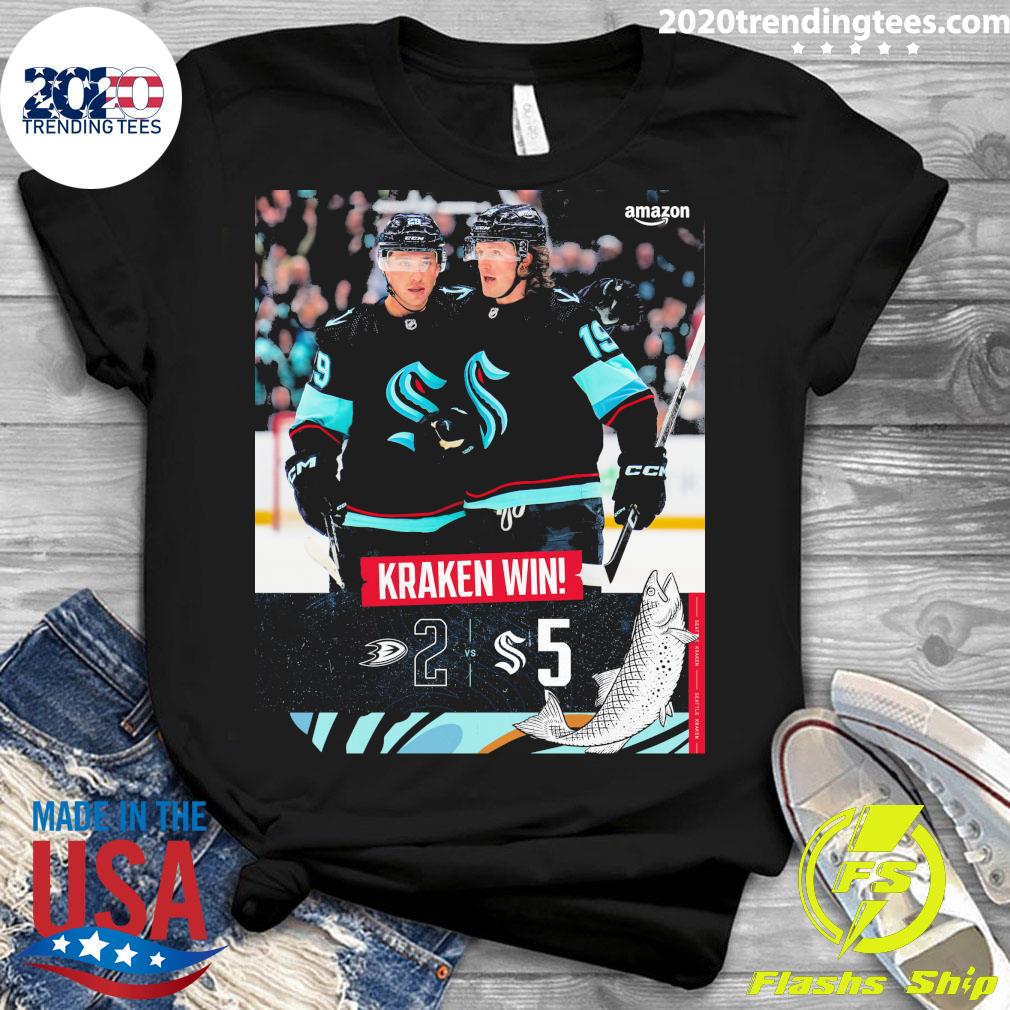 Official seattle Kraken Win - Adult & Kids T-Shirts, Sweatshirts & Hoodies apparel design preview 3