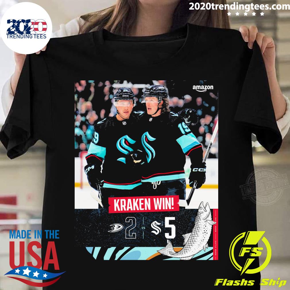 Official seattle Kraken Win - Adult & Kids T-Shirts, Sweatshirts & Hoodies apparel design preview 1