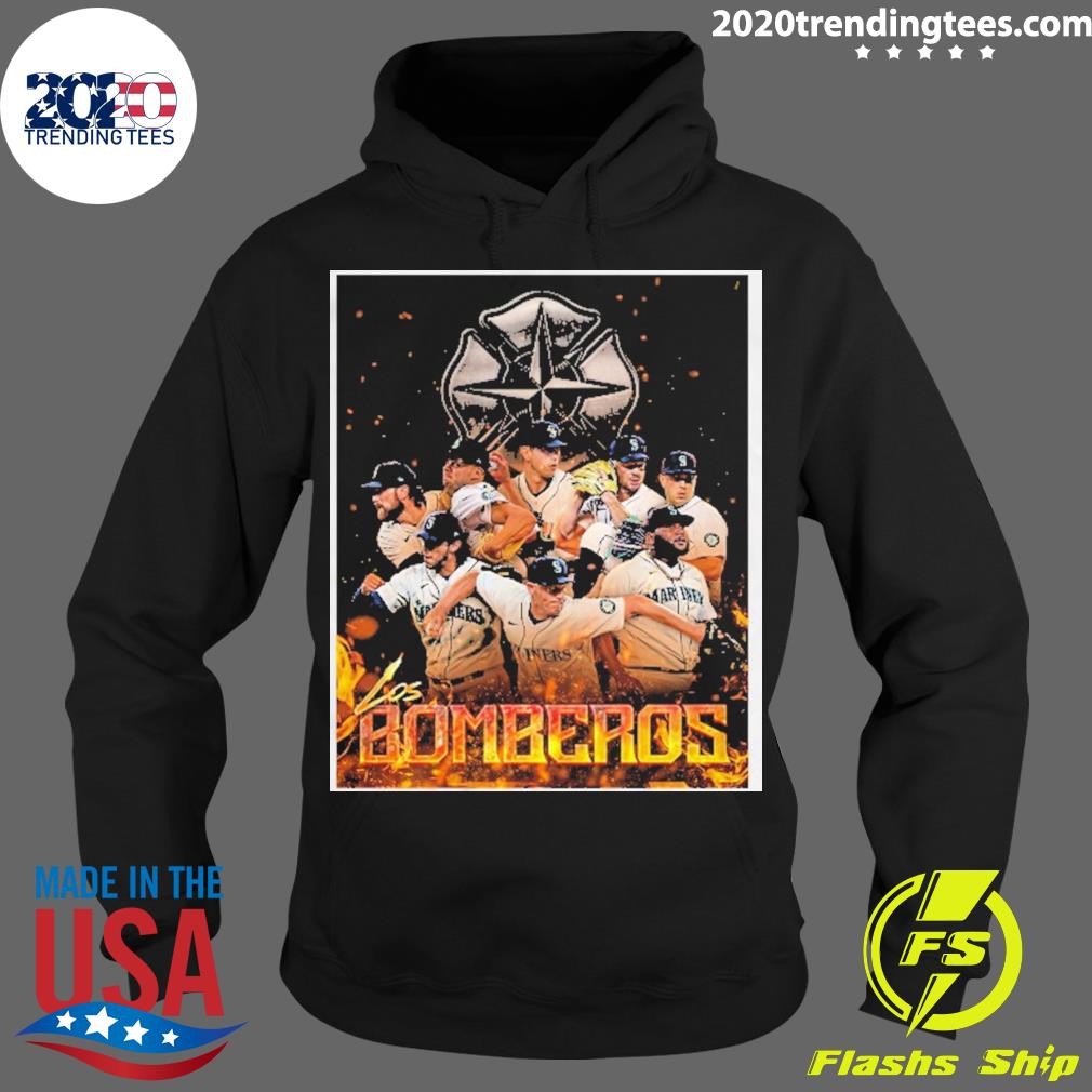 Official seattle Mariners Los Bomberos Baseball Team - Adult & Kids T-Shirts, Sweatshirts & Hoodies apparel design preview 2