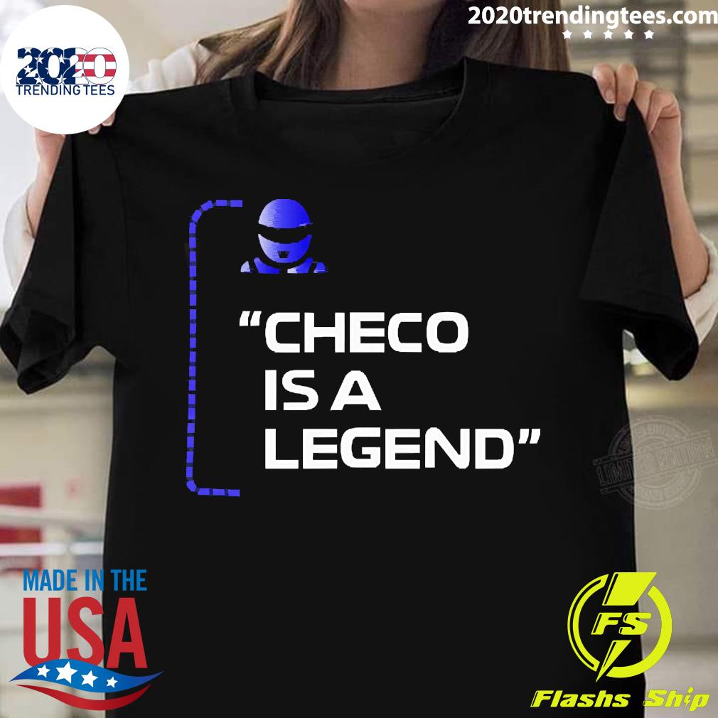 Official Sergio Perez Checo Is A Legend - Adult & Kids T-Shirts, Sweatshirts & Hoodies apparel design preview 1