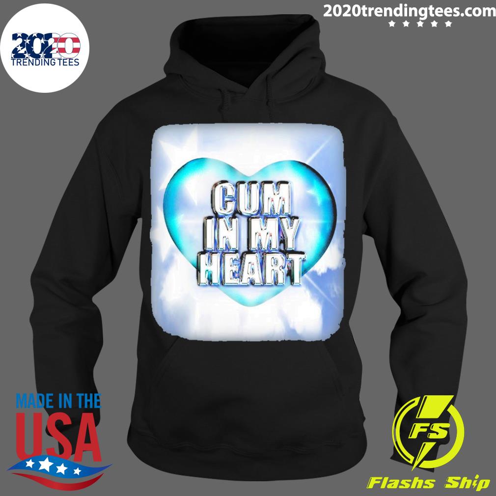Official sexoenpublico Merch Cum In My Heart - Adult & Kids T-Shirts, Sweatshirts & Hoodies apparel design preview 2