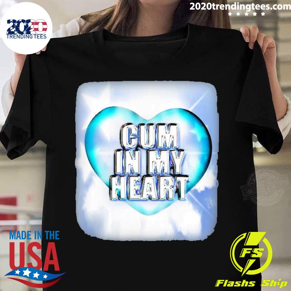 Official sexoenpublico Merch Cum In My Heart - Adult & Kids T-Shirts, Sweatshirts & Hoodies apparel design preview 1