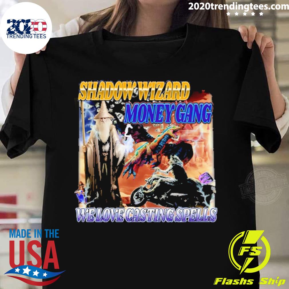 Official shadow Wizard Money Gang We Love Casting - Adult & Kids T-Shirts, Sweatshirts & Hoodies apparel design preview 1