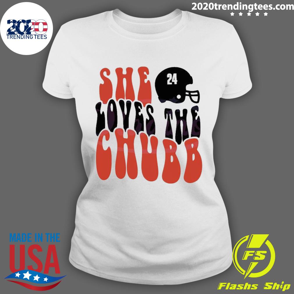 Official she Loves The Chubb Cleveland Browns - Adult & Kids T-Shirts, Sweatshirts & Hoodies apparel design preview 3