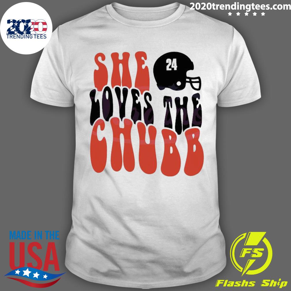 Official she Loves The Chubb Cleveland Browns - Adult & Kids T-Shirts, Sweatshirts & Hoodies apparel design preview 1