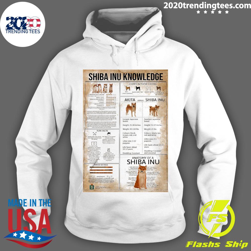 Official shiba Inu Knowledge - Adult & Kids T-Shirts, Sweatshirts & Hoodies apparel design preview 2