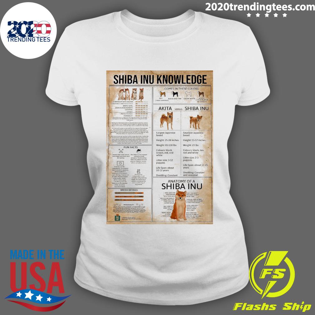 Official shiba Inu Knowledge - Adult & Kids T-Shirts, Sweatshirts & Hoodies apparel design preview 3